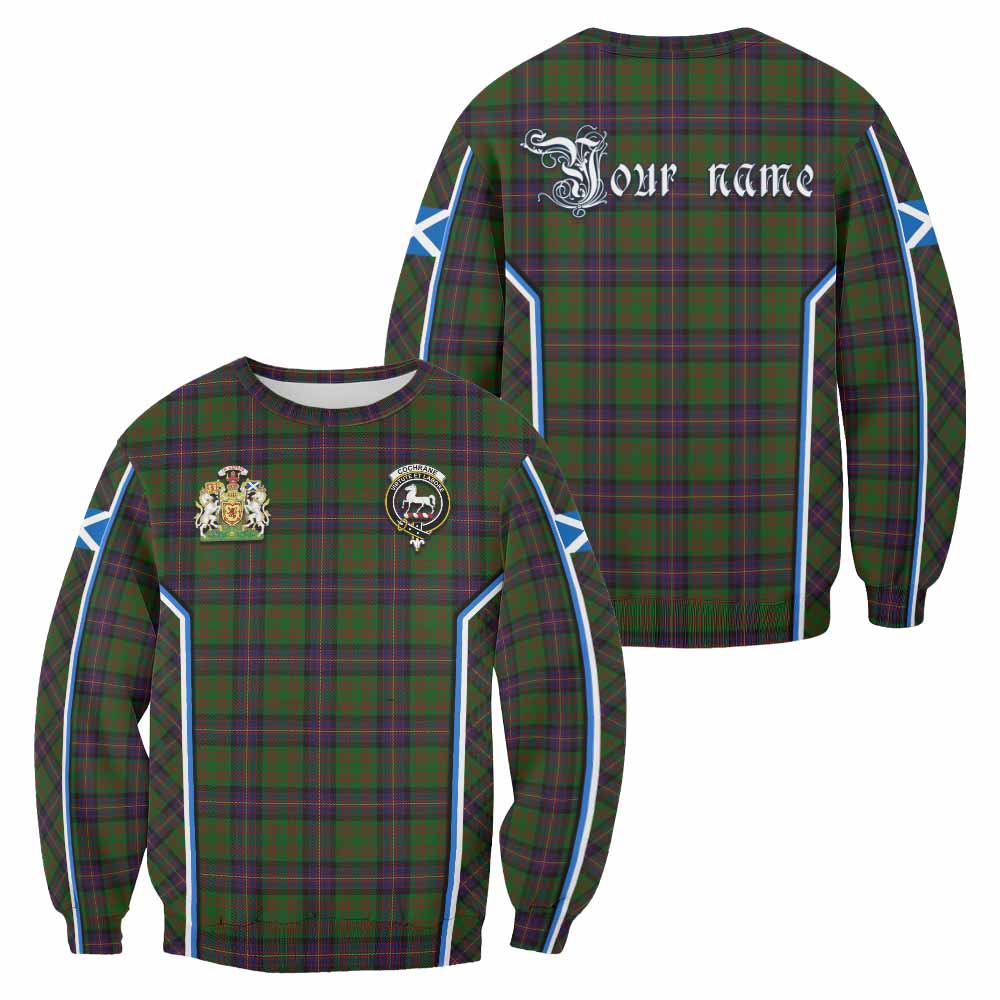 Cochrane Tartan Crest Sweatshirt Scotland Coat of Arm Flag Style - Tartan Vibes Clothing