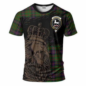 Cochrane Tartan Crest T-Shirt Crowned Lion Heritage Style