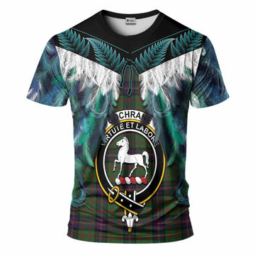 Cochrane Tartan Crest T-Shirt New Zealand Maori Korowai Cloak
