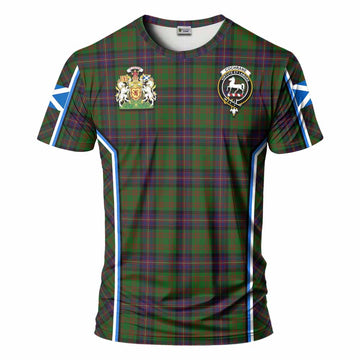 Cochrane Tartan Crest T-shirt Scotland Coat of Arm Flag Style