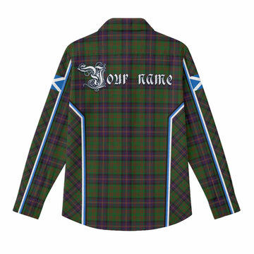 Cochrane Tartan Crest Women Casual Shirt Scotland Coat of Arm Flag Style