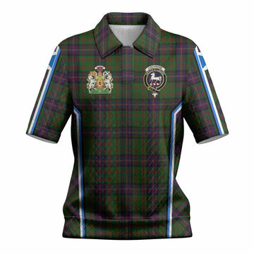 Cochrane Tartan Crest Women’s Polo Sweater Top Scotland Coat of Arm Flag Style