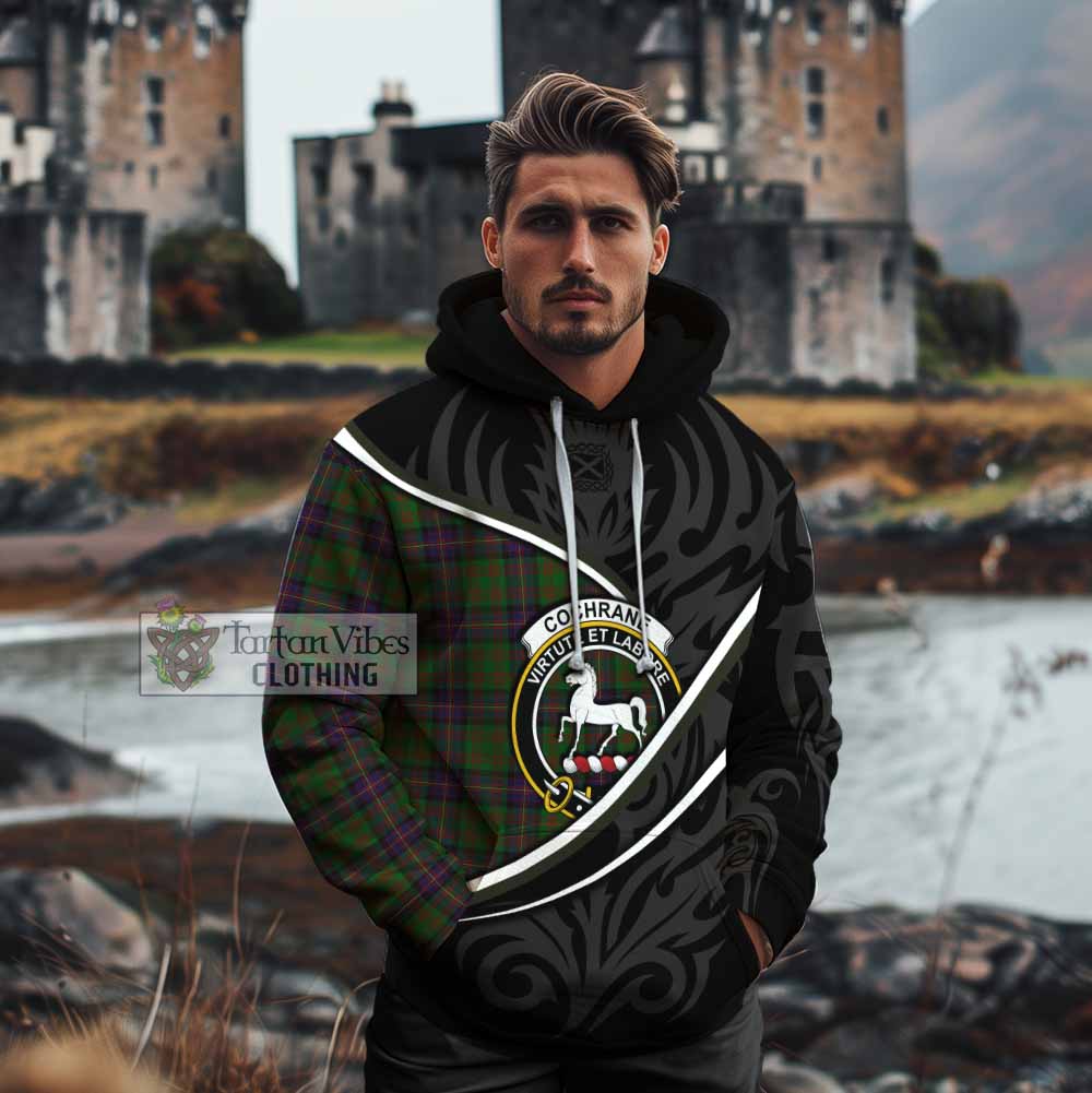 Cochrane Tartan Family Crest Cotton Hoodie Celtic Scottish Thistle Floral - Tartan Vibes Clothing