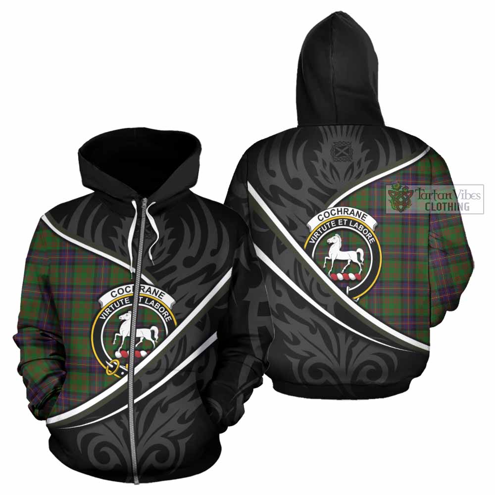 Cochrane Tartan Family Crest Hoodie Celtic Scottish Thistle Floral - Tartan Vibes Clothing