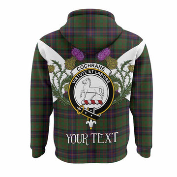 Cochrane Tartan Family Crest Hoodie Scottish Burns Night Thistle Floral
