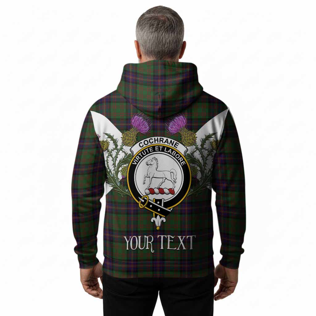 Cochrane Tartan Family Crest Hoodie Scottish Burns Night Thistle Floral