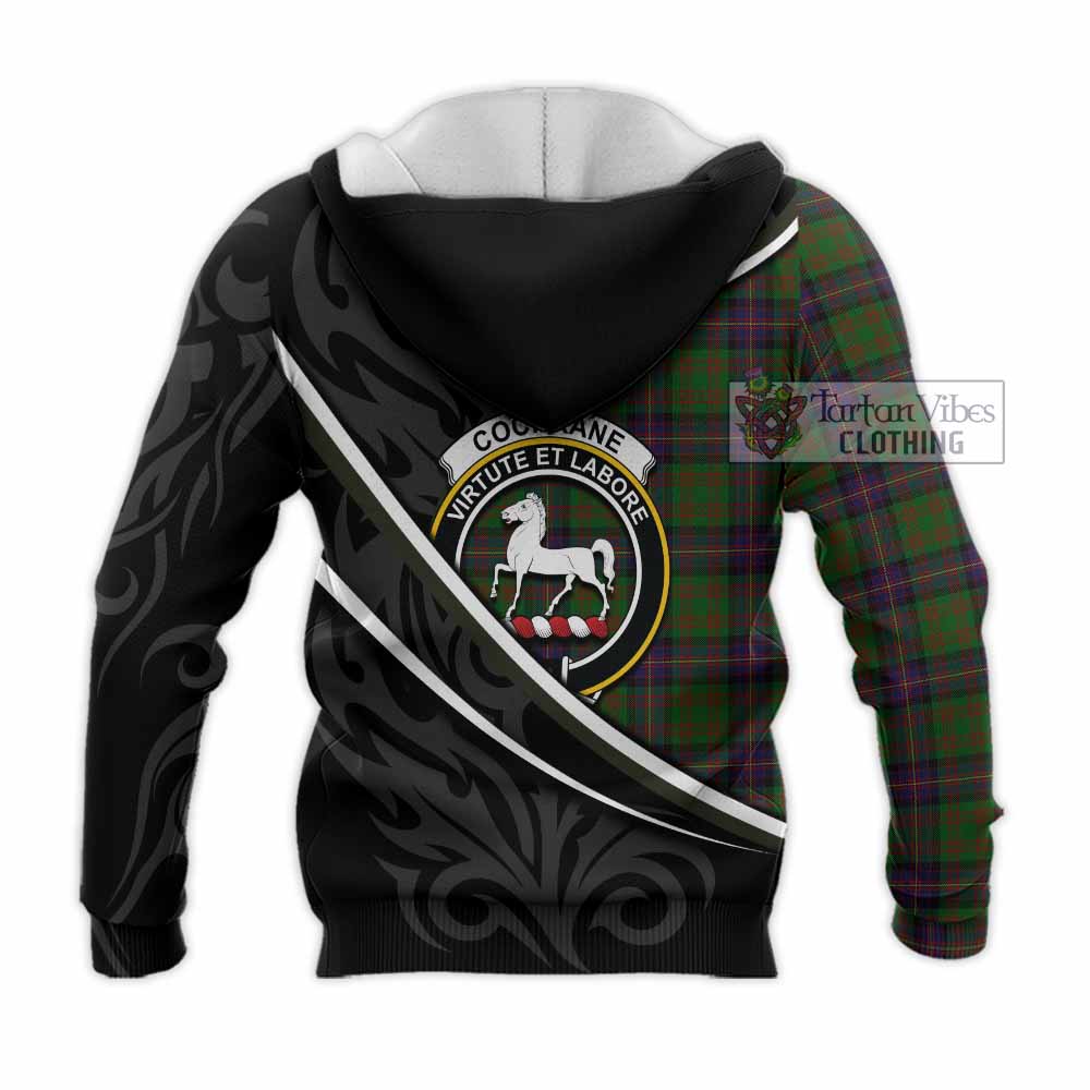 Cochrane Tartan Family Crest Knitted Hoodie Celtic Scottish Thistle Floral - Tartan Vibes Clothing