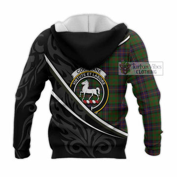 Cochrane Tartan Family Crest Knitted Hoodie Celtic Scottish Thistle Floral