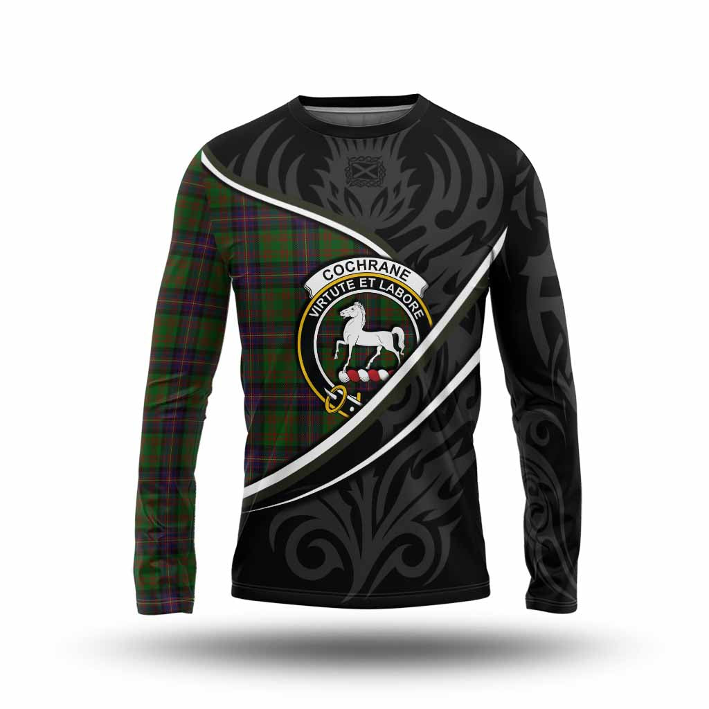 Cochrane Tartan Family Crest Long Sleeve T-Shirt Celtic Scottish Thistle Floral - Tartan Vibes Clothing