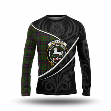 Cochrane Tartan Family Crest Long Sleeve T-Shirt Celtic Scottish Thistle Floral - Tartan Vibes Clothing