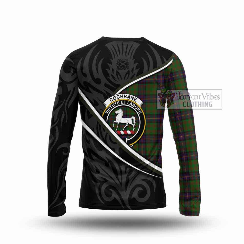 Cochrane Tartan Family Crest Long Sleeve T-Shirt Celtic Scottish Thistle Floral - Tartan Vibes Clothing