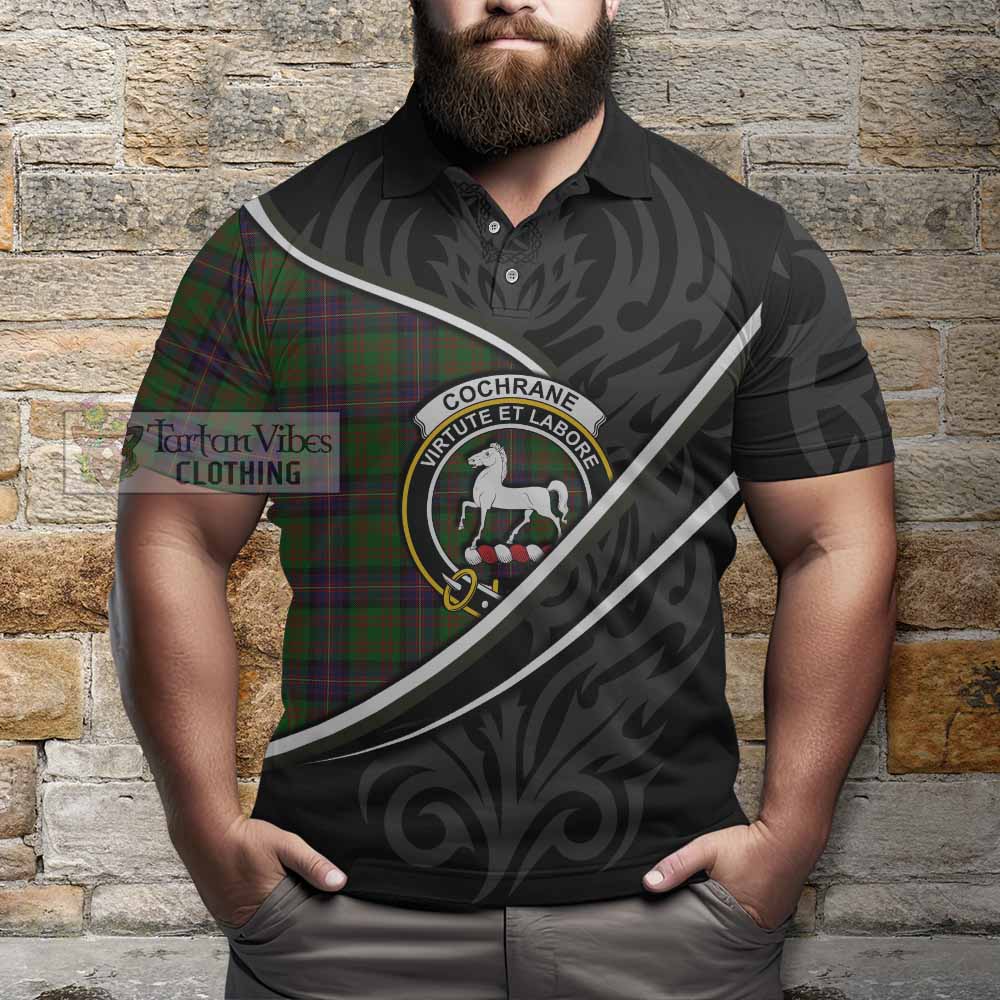 Cochrane Tartan Family Crest Polo Shirt Celtic Scottish Thistle Floral - Tartan Vibes Clothing