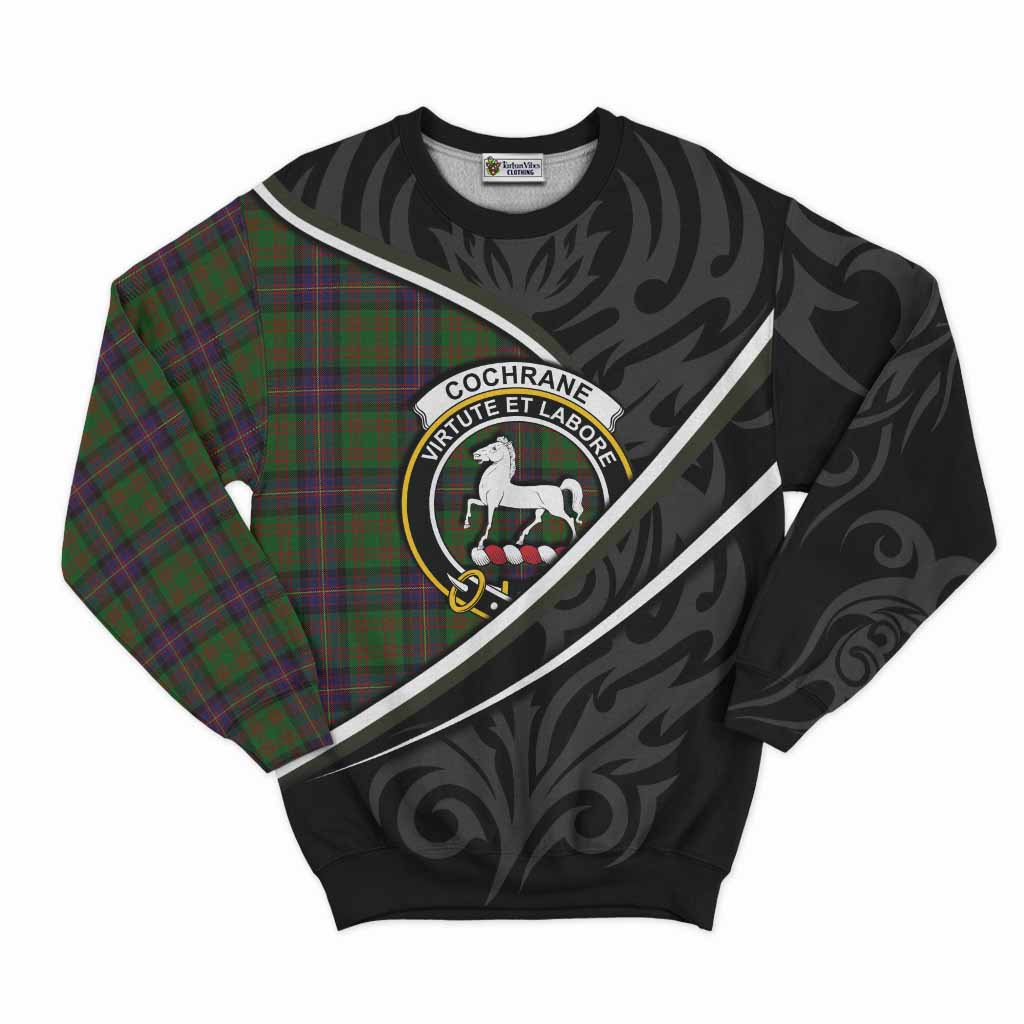 Cochrane Tartan Family Crest Sweatshirt Celtic Scottish Thistle Floral - Tartan Vibes Clothing