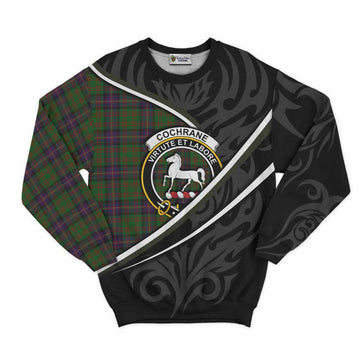 Cochrane Tartan Family Crest Sweatshirt Celtic Scottish Thistle Floral - Tartan Vibes Clothing