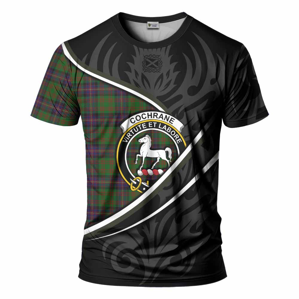 Cochrane Tartan Family Crest T-shirt Celtic Scottish Thistle Floral - Tartan Vibes Clothing