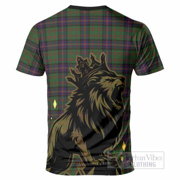 Cochrane Tartan Family Crest T-Shirt Crowned Lion Roaring