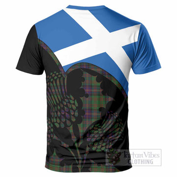 Cochrane Tartan Family Crest T-Shirt Scotland Thistle Floral Flag Style