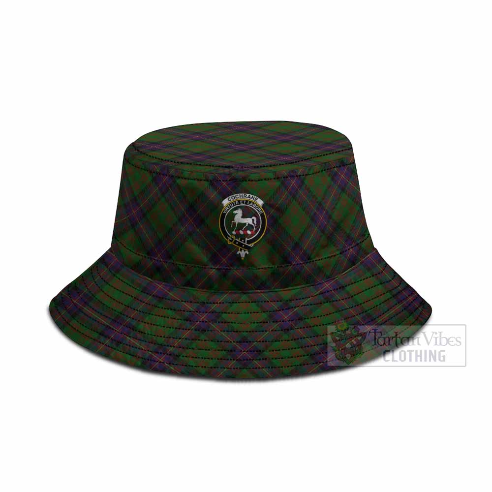 Cochrane Tartan Fishing Hat with Family Crest