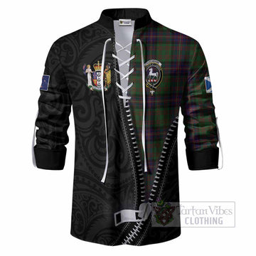 Cochrane Tartan Ghillie Shirt New Zealand Pattern Unique Zipper Stylized