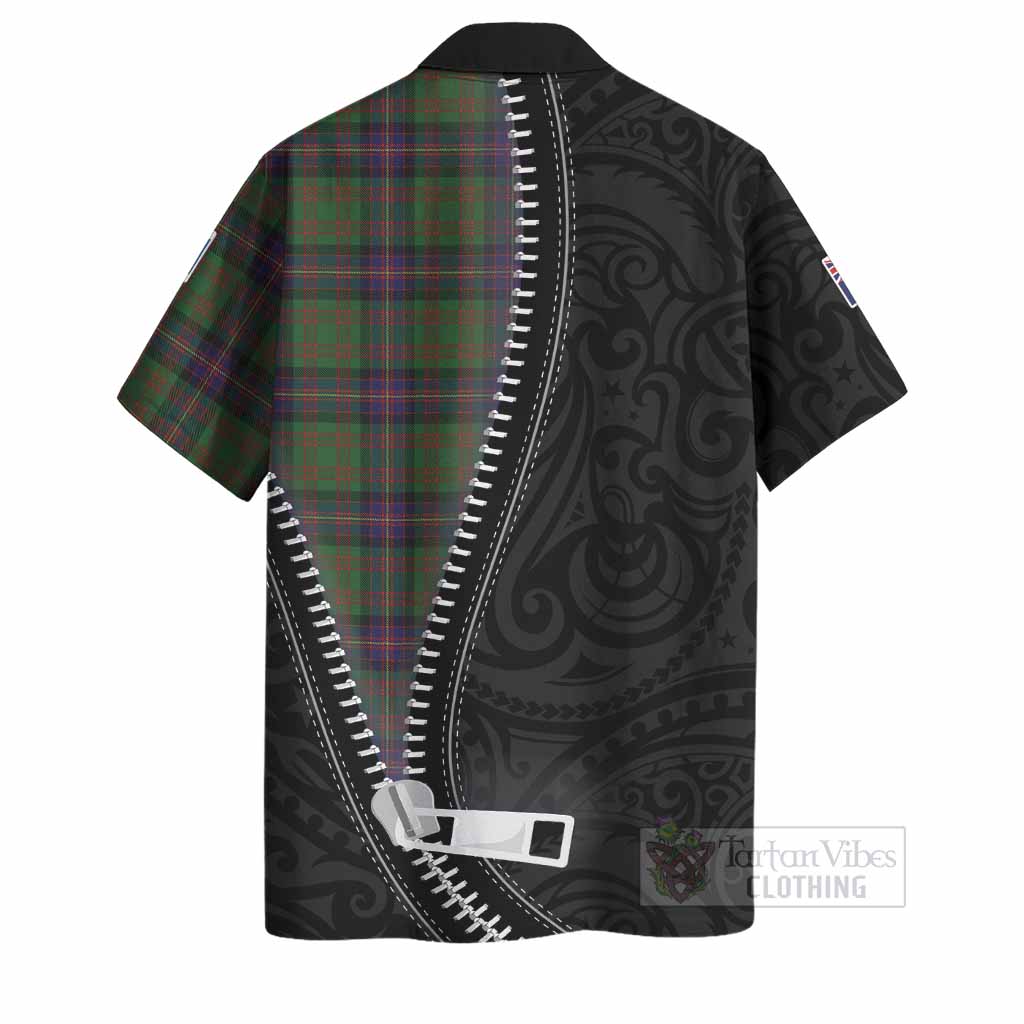 Cochrane Tartan Hawaiian Shirt New Zealand Pattern Unique Zipper Stylized