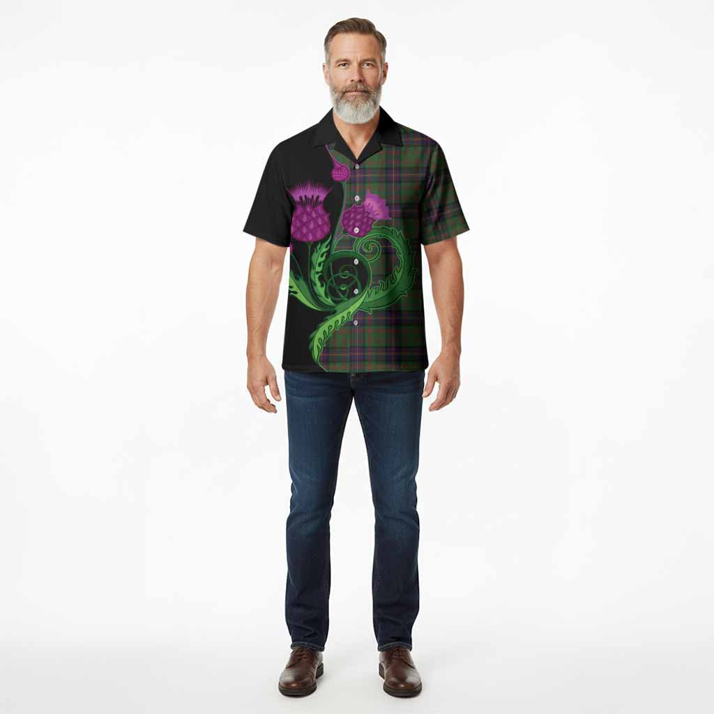 Cochrane Tartan Hawaiian Shirt Traditional Scottish Thistle