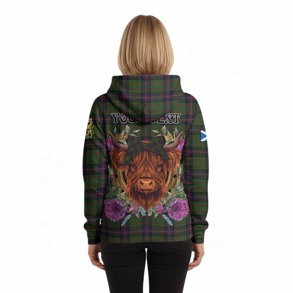 Cochrane Tartan Hoodie Scottish Thistle Heilan Coo
