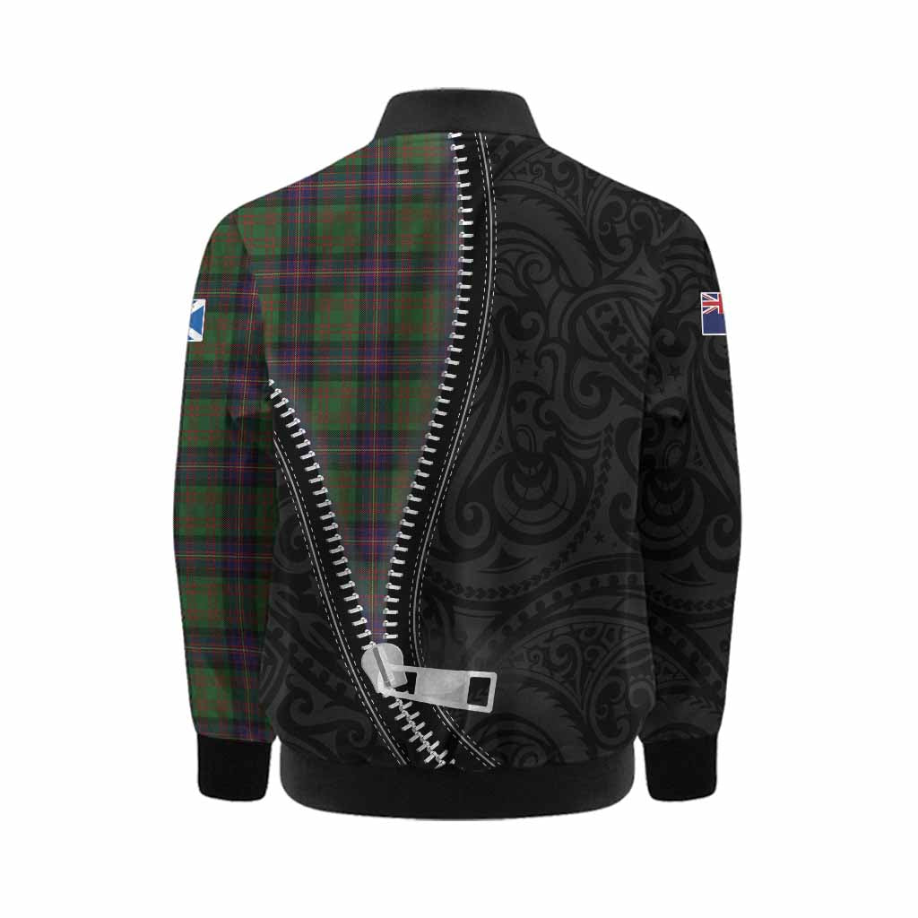 Cochrane Tartan Kid Bomber Jacket New Zealand Pattern Unique Zipper Stylized