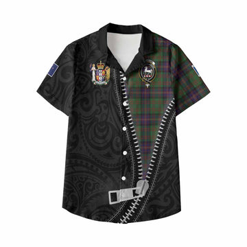 Cochrane Tartan Kid Hawaiian Shirt New Zealand Pattern Unique Zipper Stylized