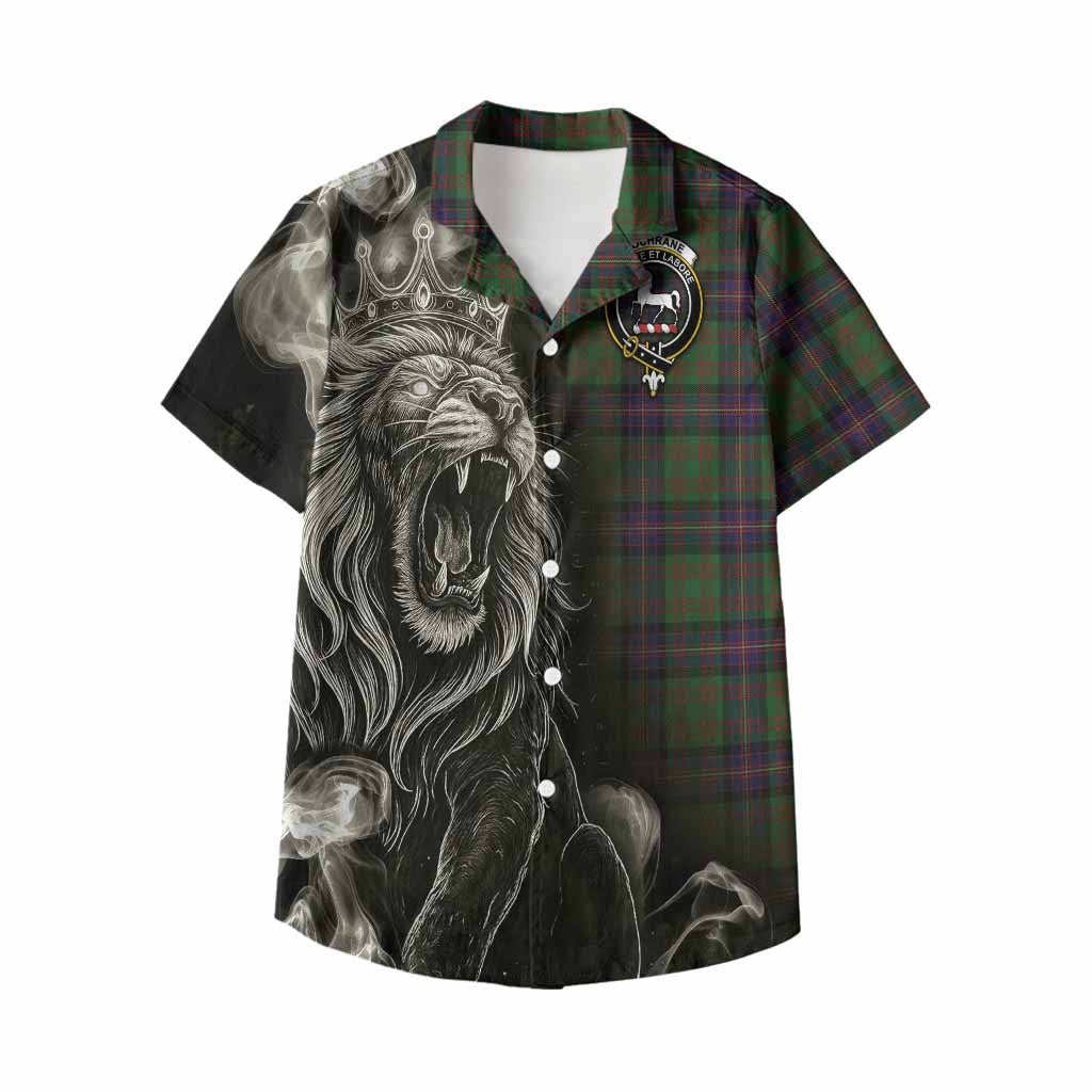 Cochrane Tartan Kid Hawaiian Shirt Roaring Lion Heritage