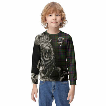 Cochrane Tartan Kid Knitted Sweatshirt Roaring Lion Heritage