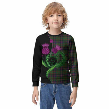 Cochrane Tartan Kid Knitted Sweatshirt Traditional Scottish Thistle