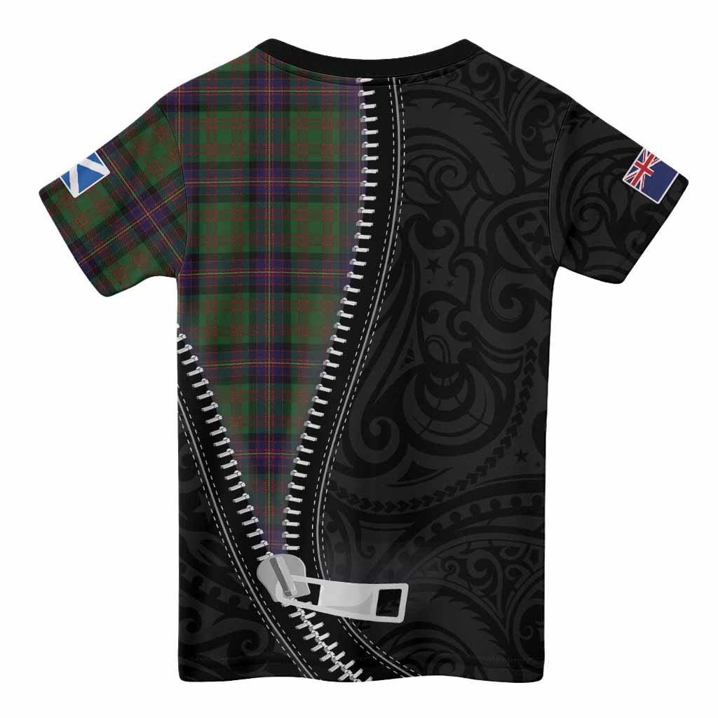 Cochrane Tartan Kid T-shirt New Zealand Pattern Unique Zipper Stylized