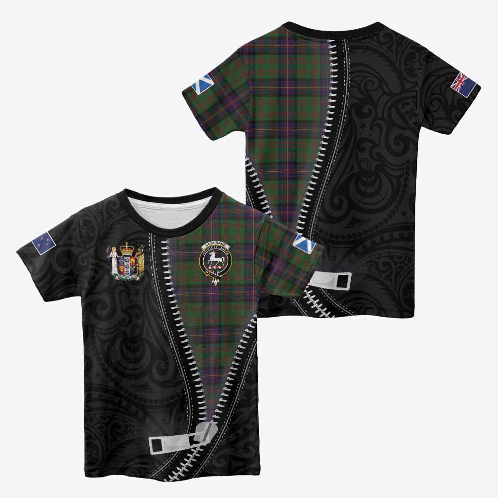 Cochrane Tartan Kid T-shirt New Zealand Pattern Unique Zipper Stylized