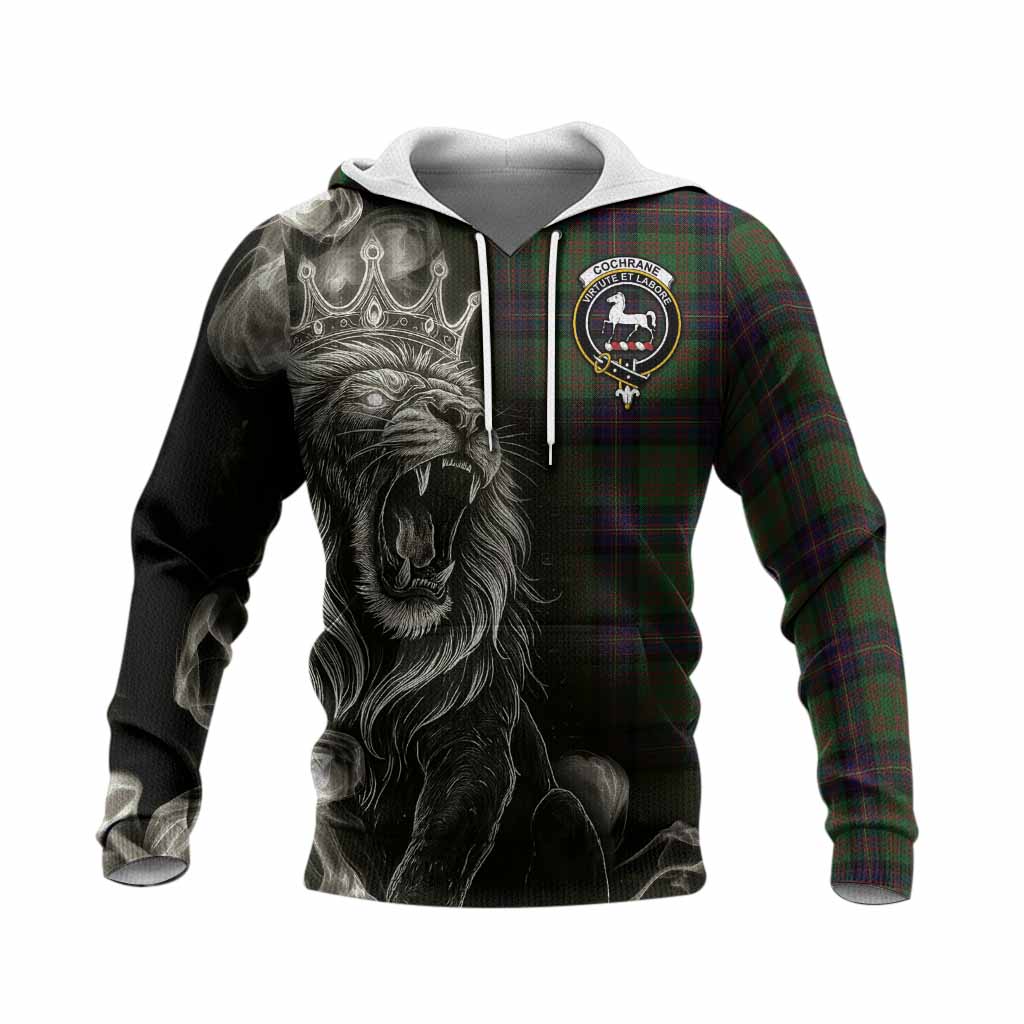 Cochrane Tartan Knitted Hoodie Roaring Lion Heritage