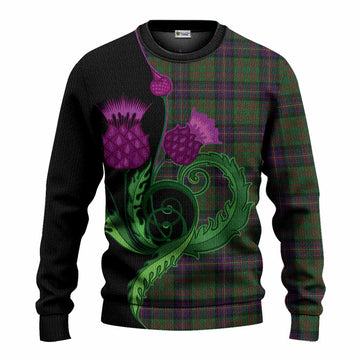 Cochrane Tartan Knitted Sweater Traditional Scottish Thistle