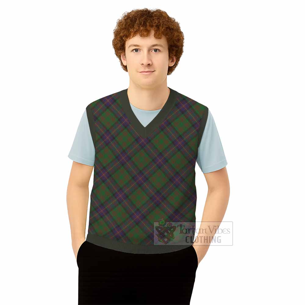 Cochrane Tartan  Knitted V-Neck Vest Cross Style
