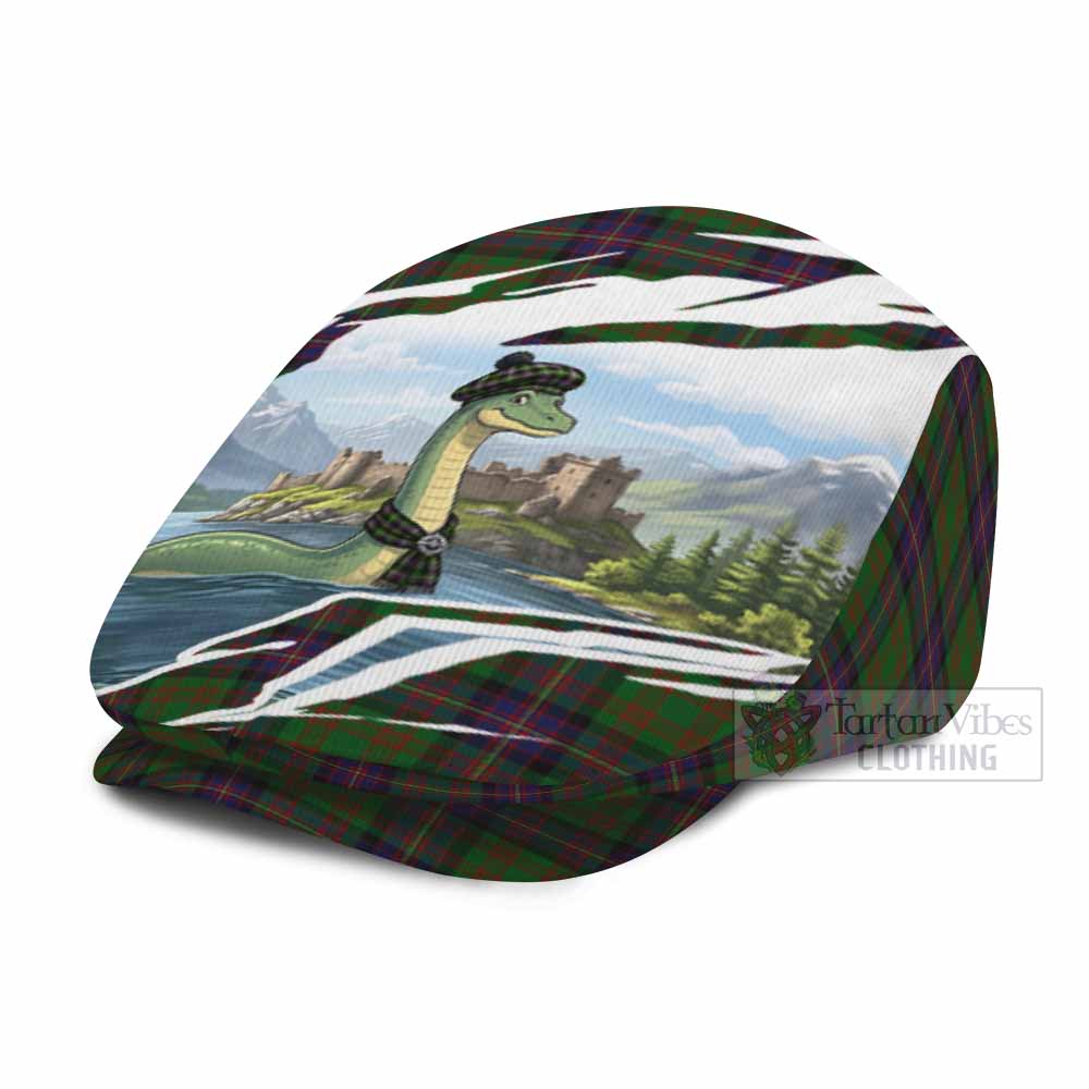 Cochrane Tartan Loch Ness Monster Scottish Heritage Art Flat Cap, Jeff Cap