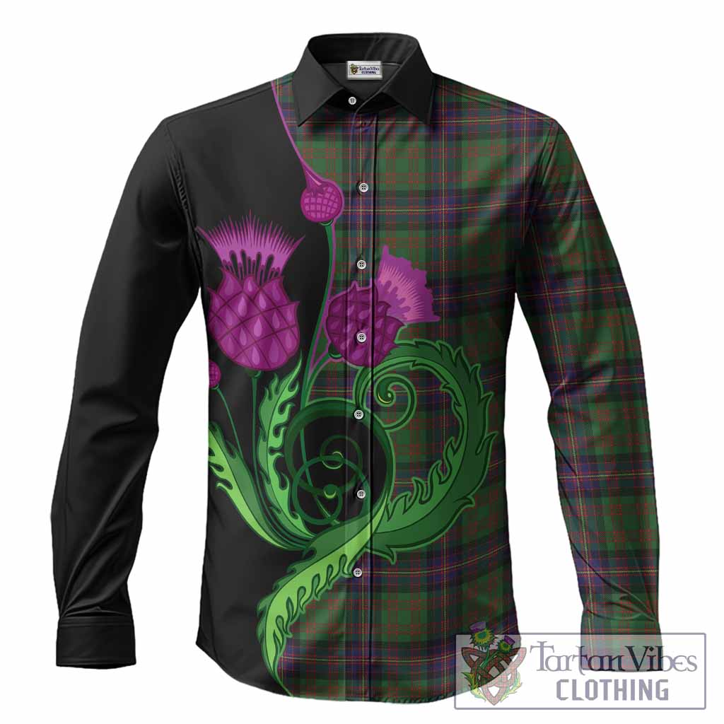 Cochrane Tartan Long Sleeve Button Shirts Traditional Scottish Thistle