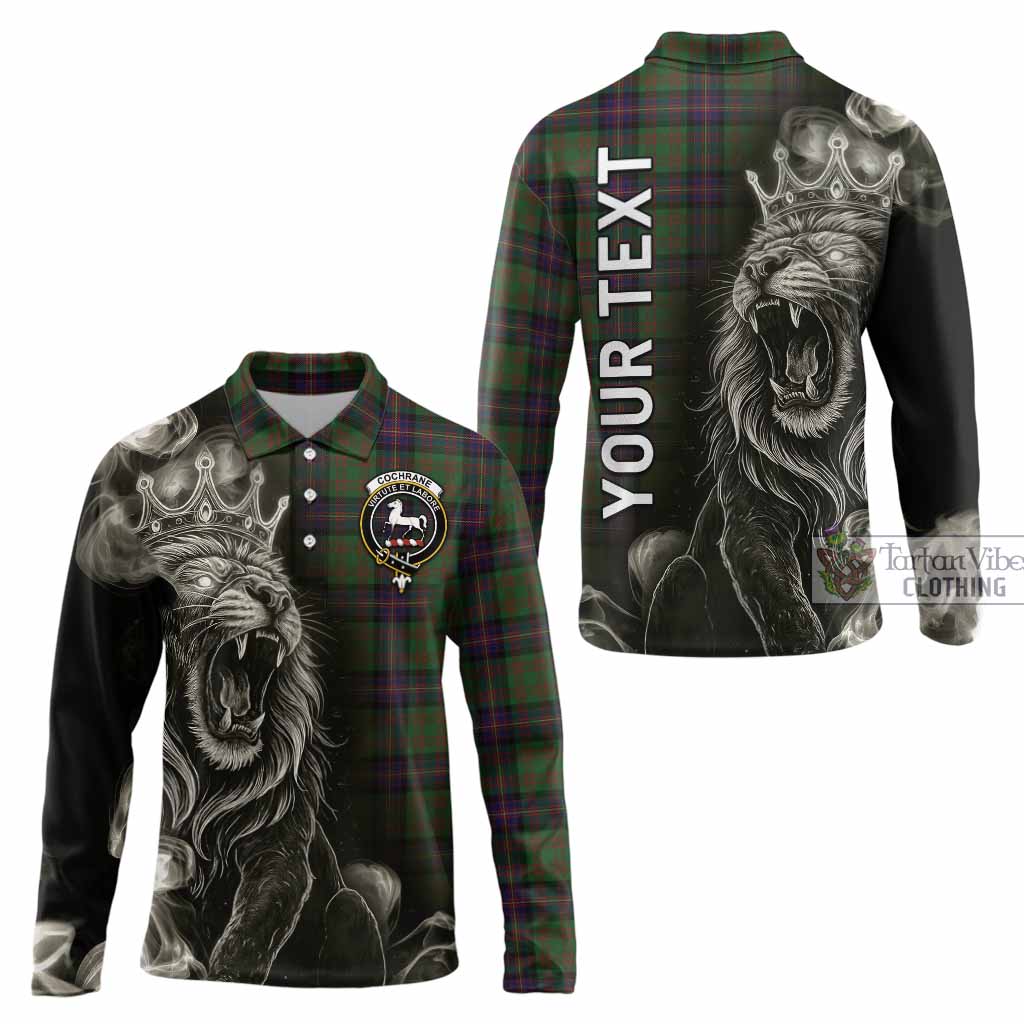 Cochrane Tartan Long Sleeve Polo Shirt Roaring Lion Heritage