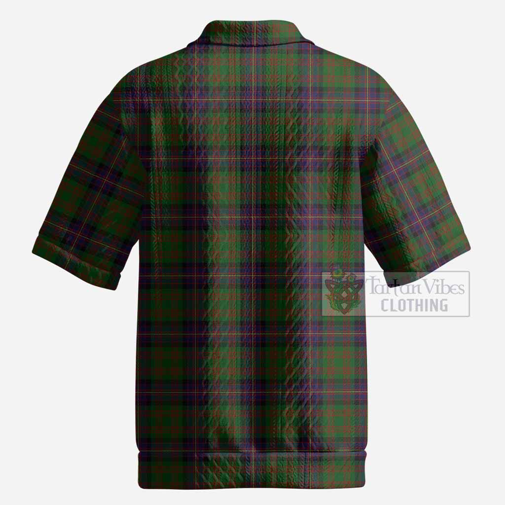 Cochrane Tartan Men’s Polo Sweater Top with Family Crest