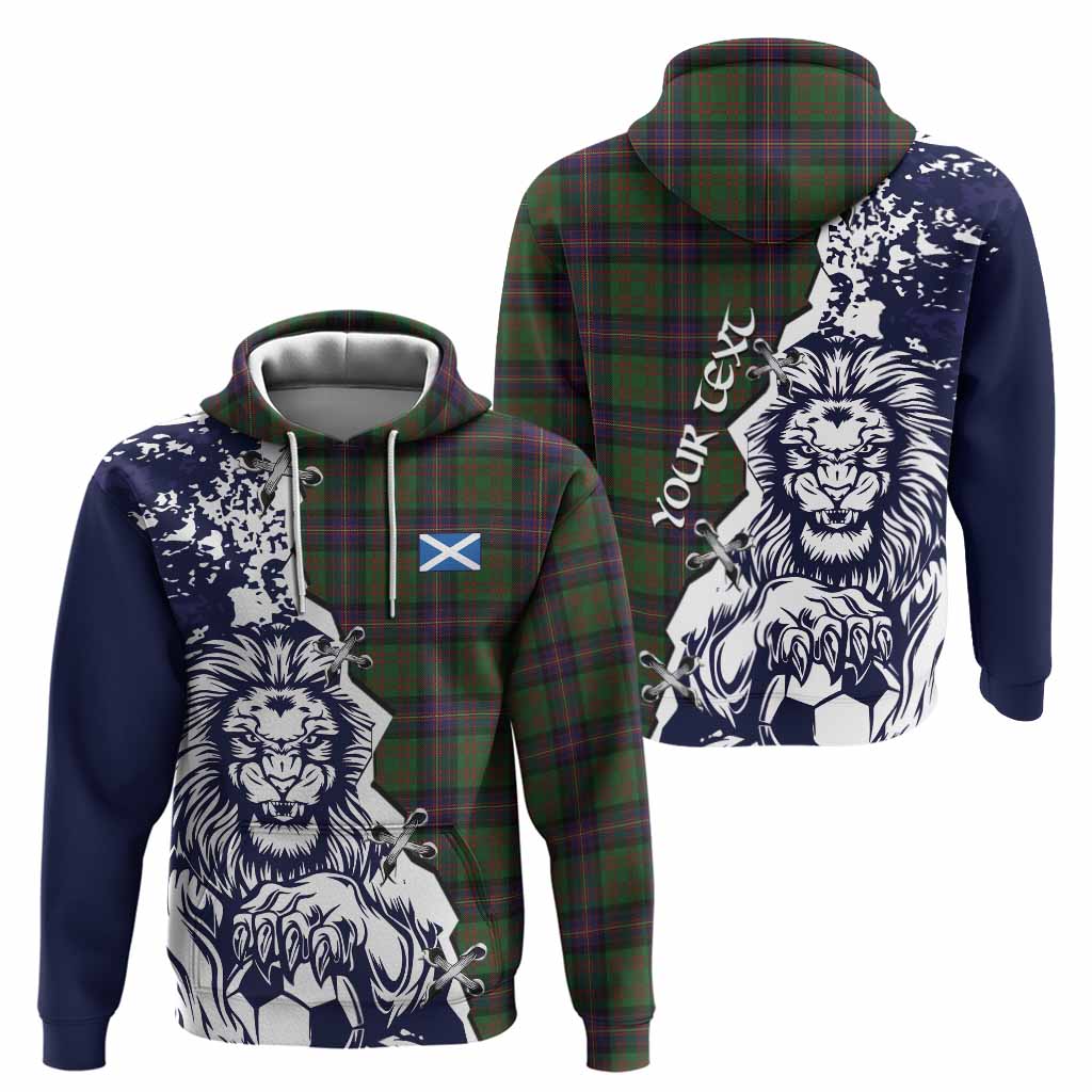 Cochrane Tartan Scottish Hoodie Angry Lion With Soccer Ball Style