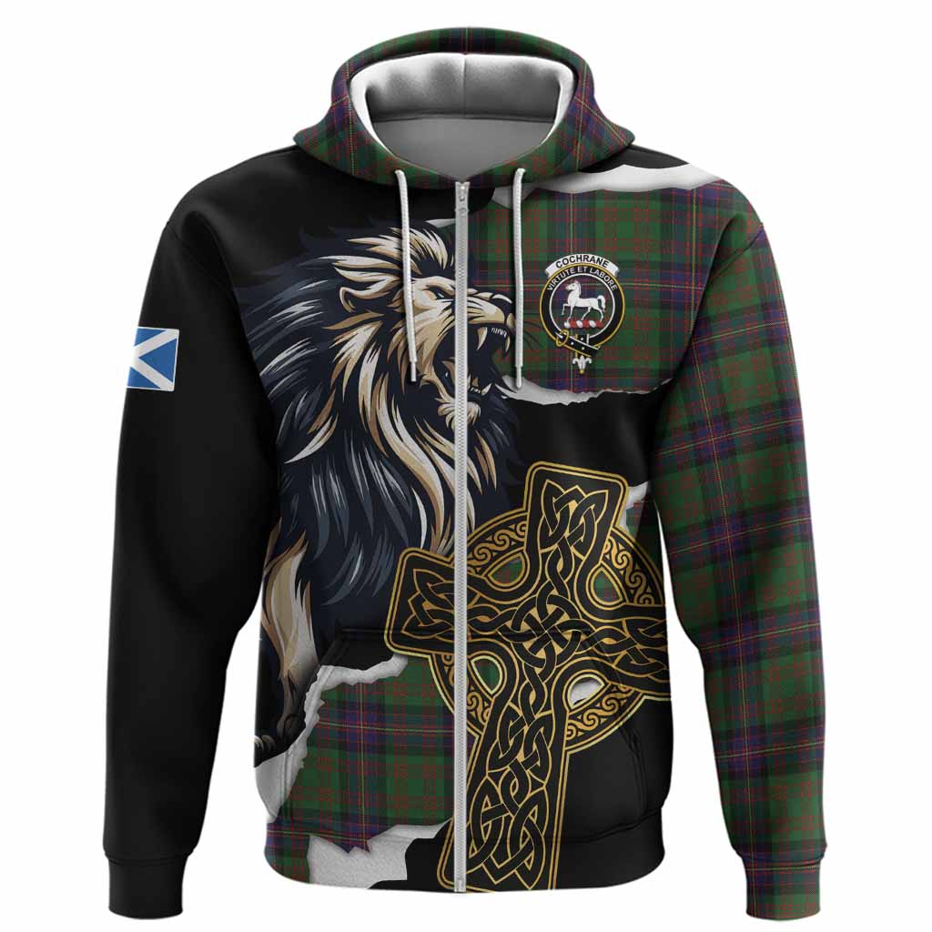 Cochrane Tartan Scottish Hoodie Lion Celtic Heritage
