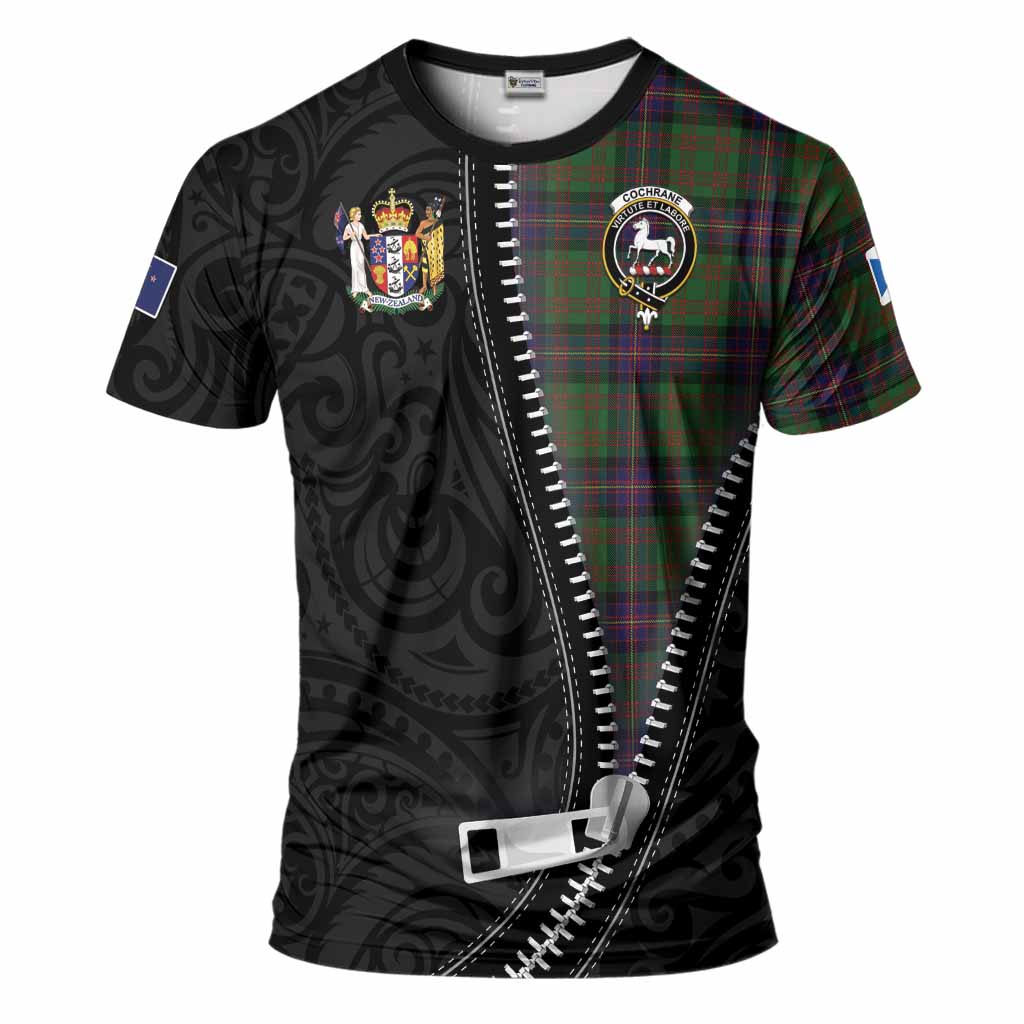 Cochrane Tartan T-Shirt New Zealand Pattern Unique Zipper Stylized