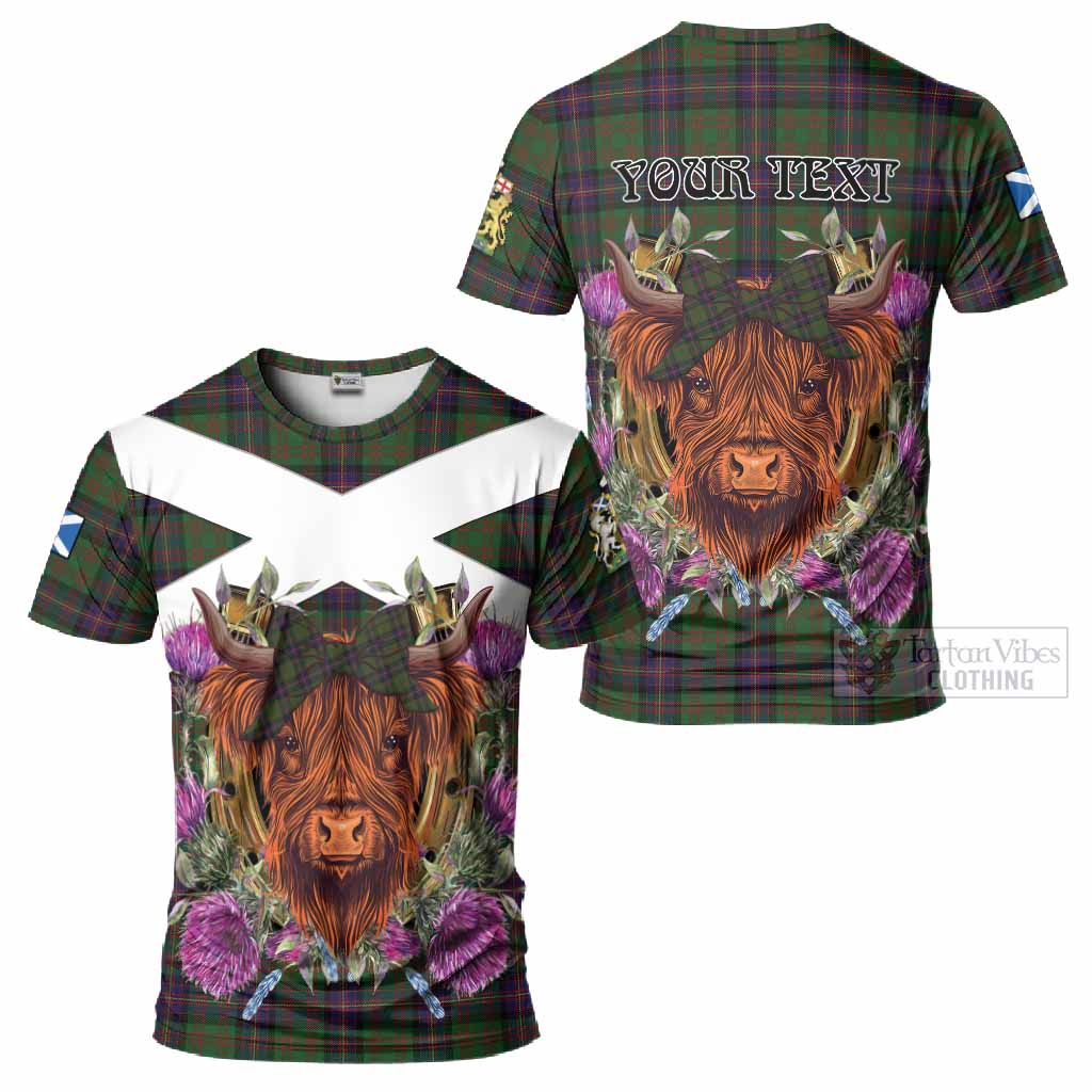 Cochrane Tartan T-Shirt Scottish Thistle Heilan Coo