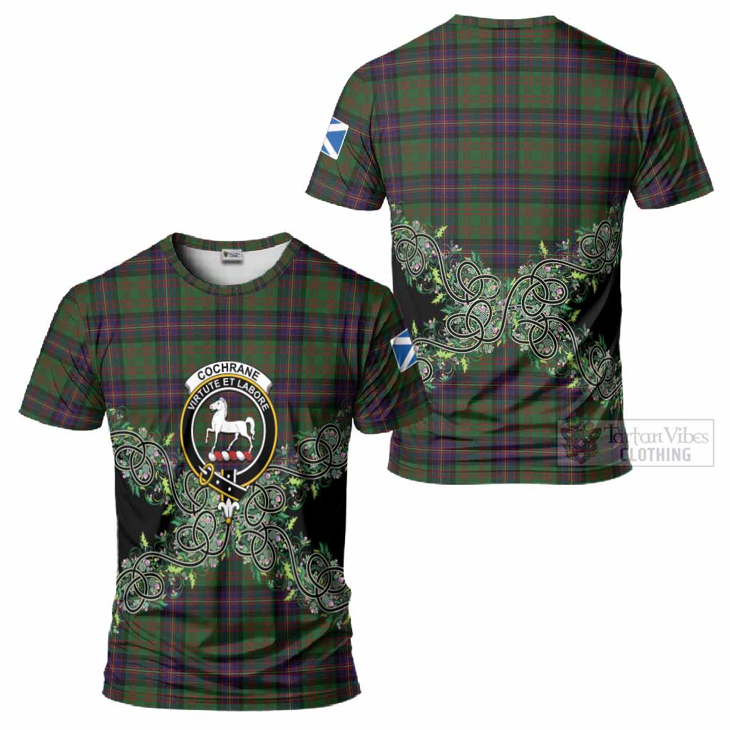 Cochrane Tartan T-Shirt Thistle Scottish Spirit