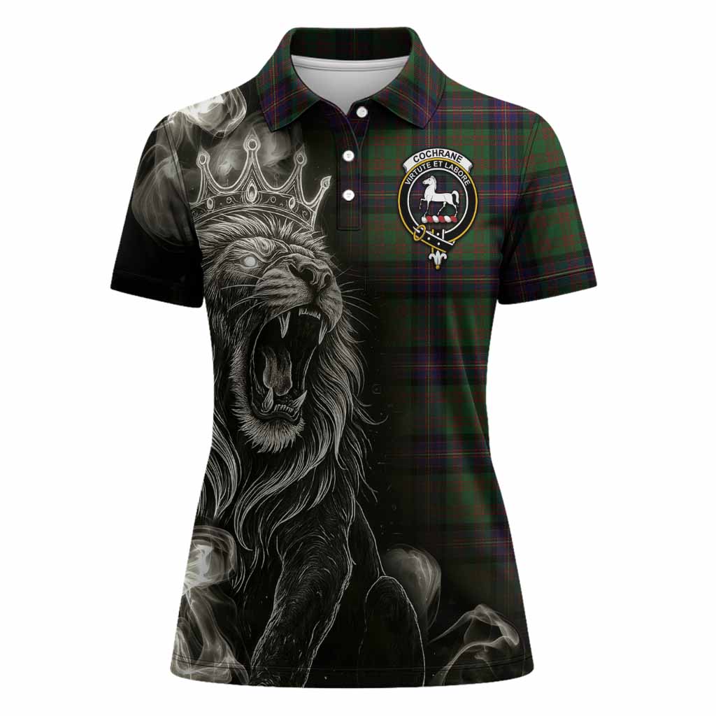 Cochrane Tartan Women Polo Shirt Roaring Lion Heritage