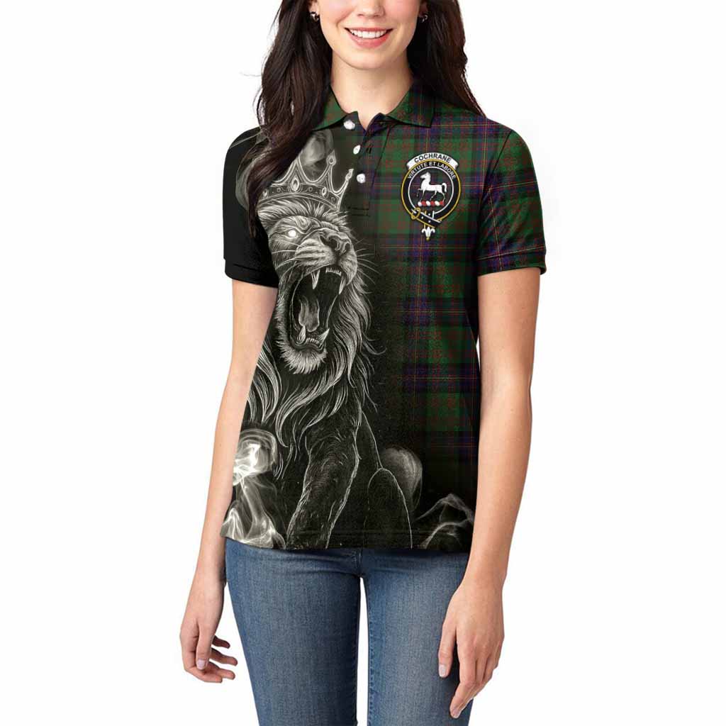 Cochrane Tartan Women Polo Shirt Roaring Lion Heritage