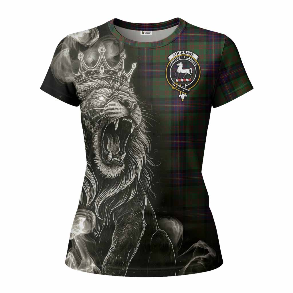 Cochrane Tartan Women T shirt Roaring Lion Heritage