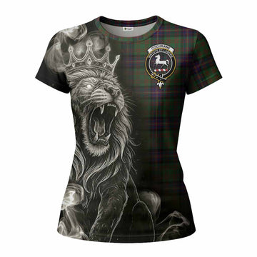 Cochrane Tartan Women T shirt Roaring Lion Heritage