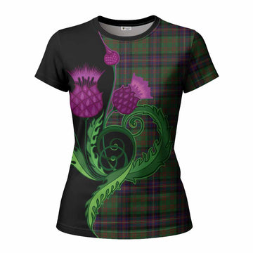 Cochrane Tartan Women T shirt Traditional Scottish Thistle